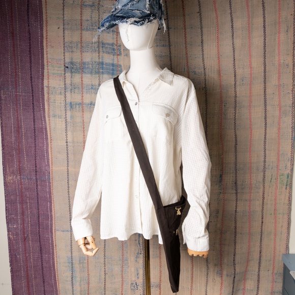 Brown upcycled carhartt tote bag / cross body bag - Picture 3 of 5